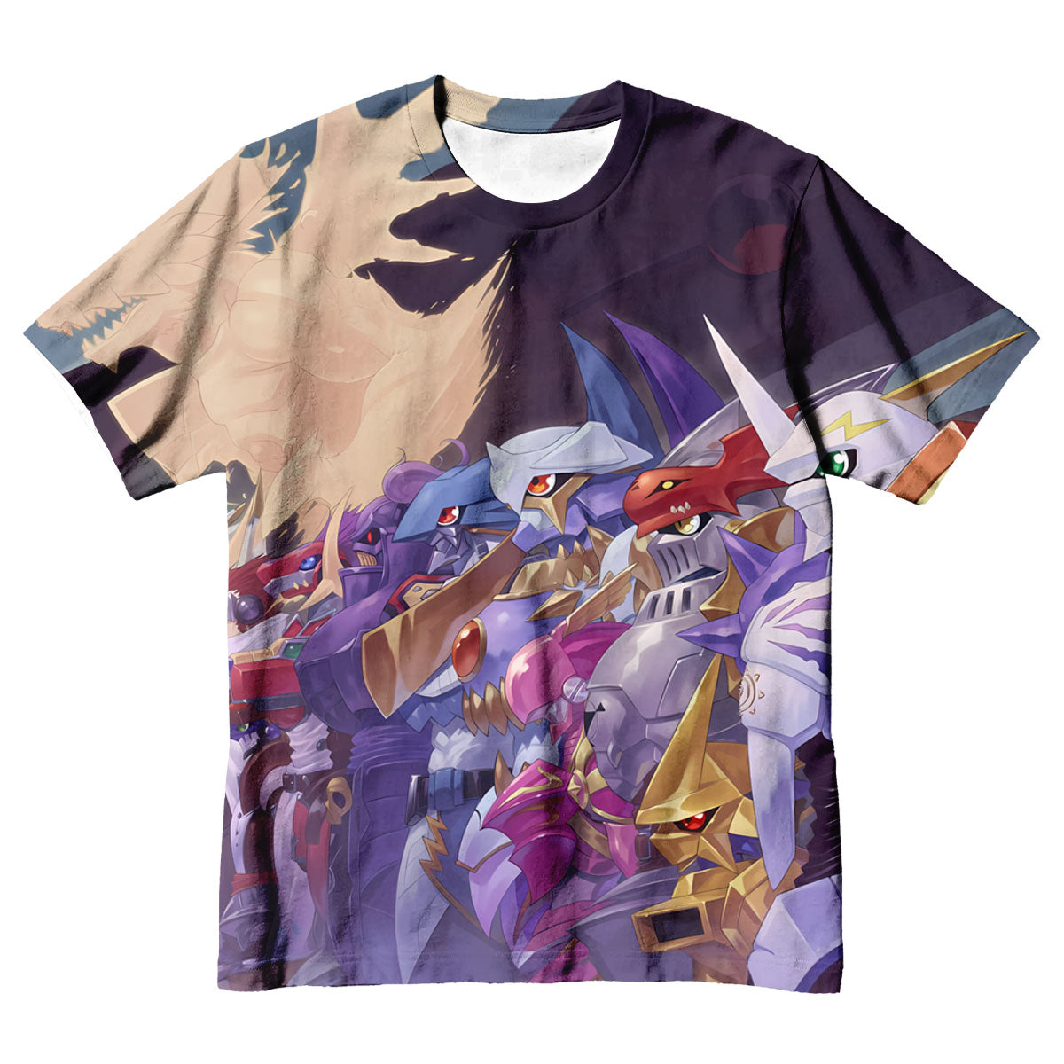 Digimon Adventure Purple Blue Digimon Team Anime Apparel