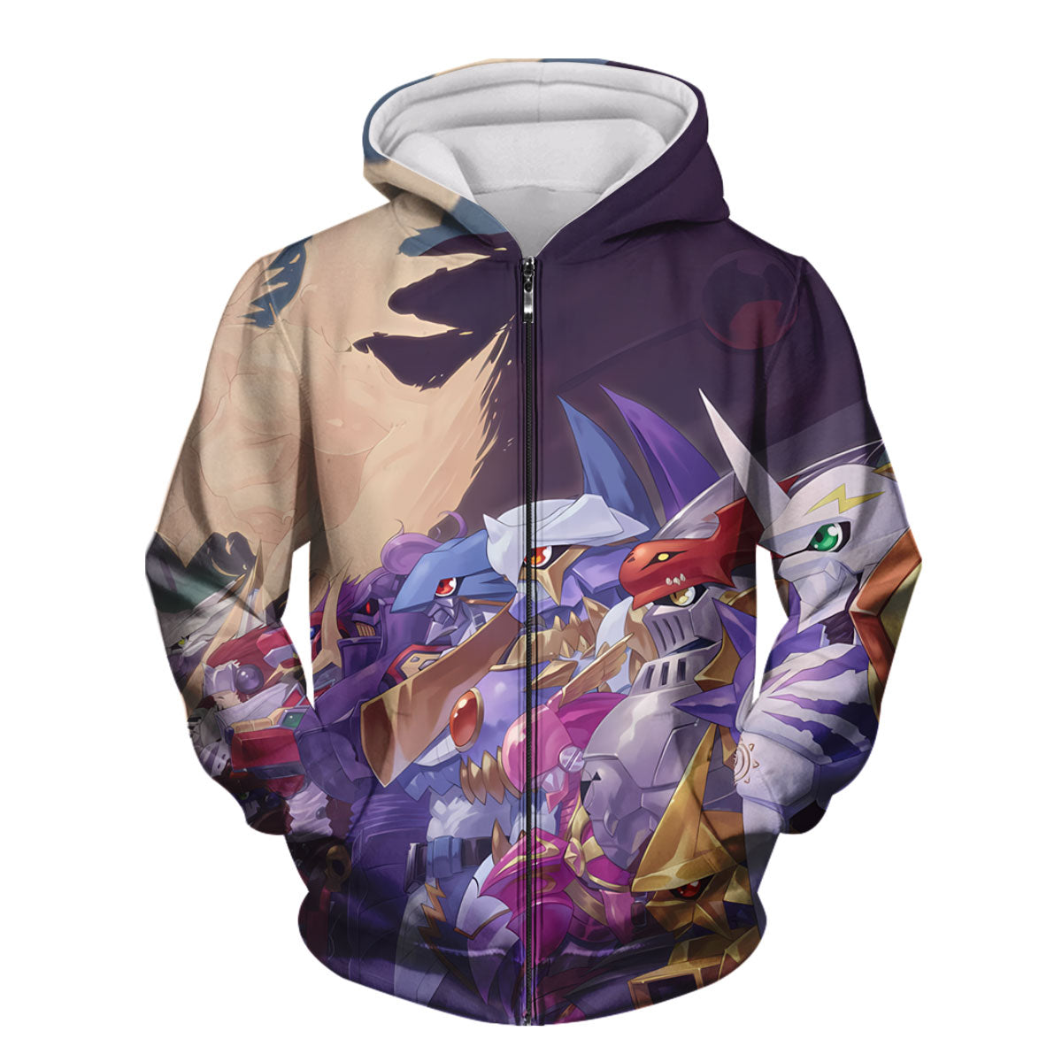 Digimon Adventure Purple Blue Digimon Team Anime Apparel
