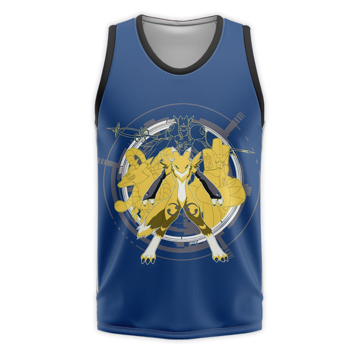 Digimon Adventure Renamon Evolving Inside Blue Circle Anime Apparel