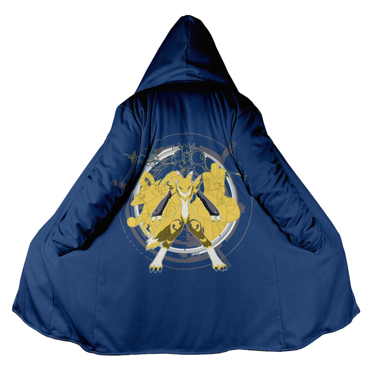 Digimon Adventure Renamon Evolving Inside Blue Circle Anime Apparel
