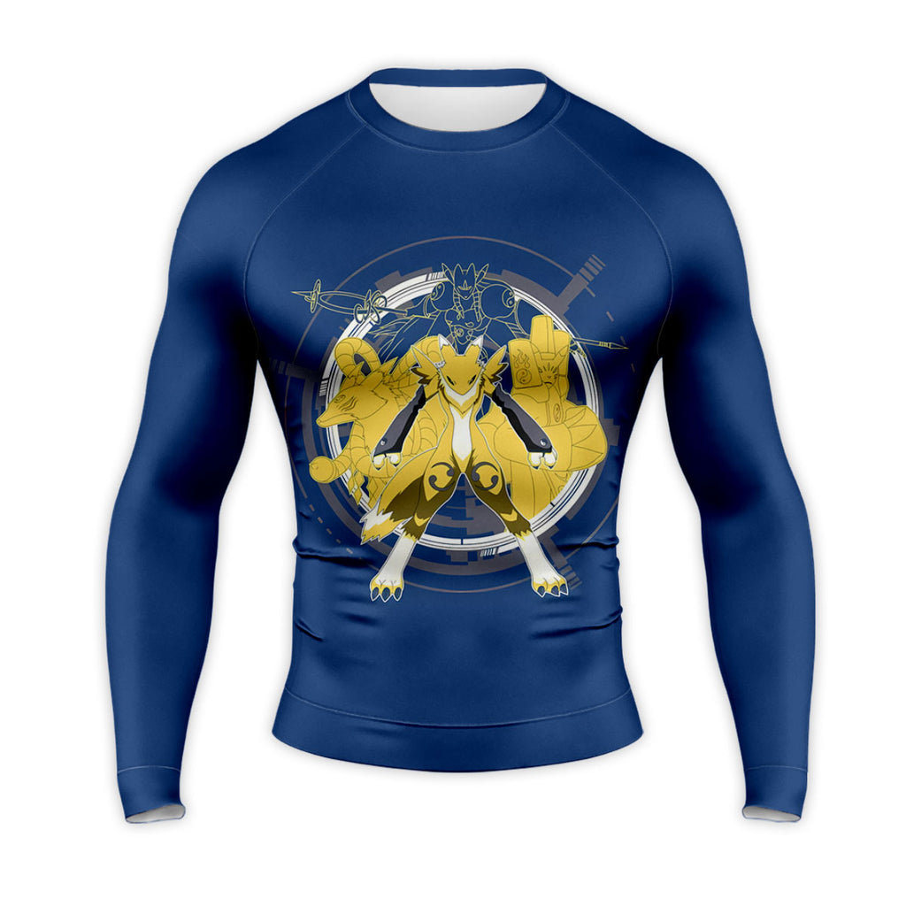 Digimon Adventure Renamon Evolving Inside Blue Circle Anime Apparel