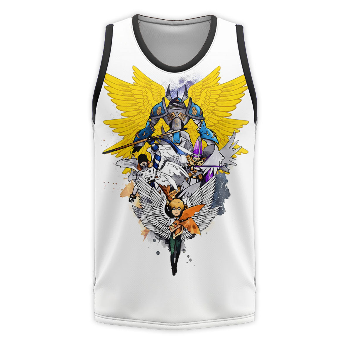 Digimon Adventure Seraphimon Evolving With Light And Wings Anime Apparel