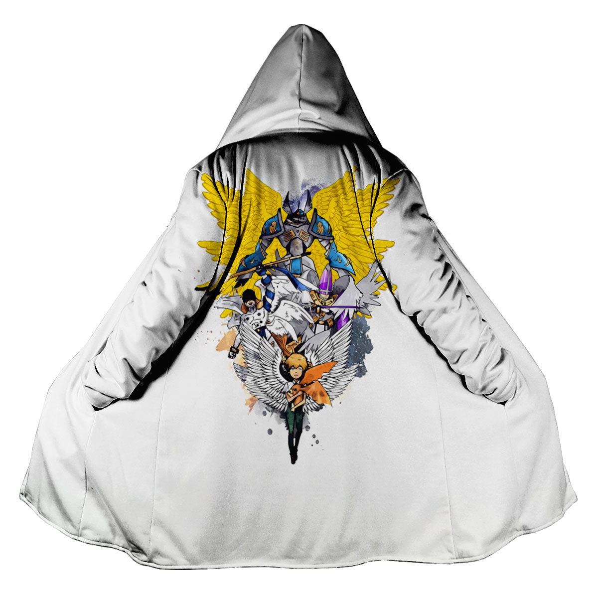 Digimon Adventure Seraphimon Evolving With Light And Wings Anime Apparel