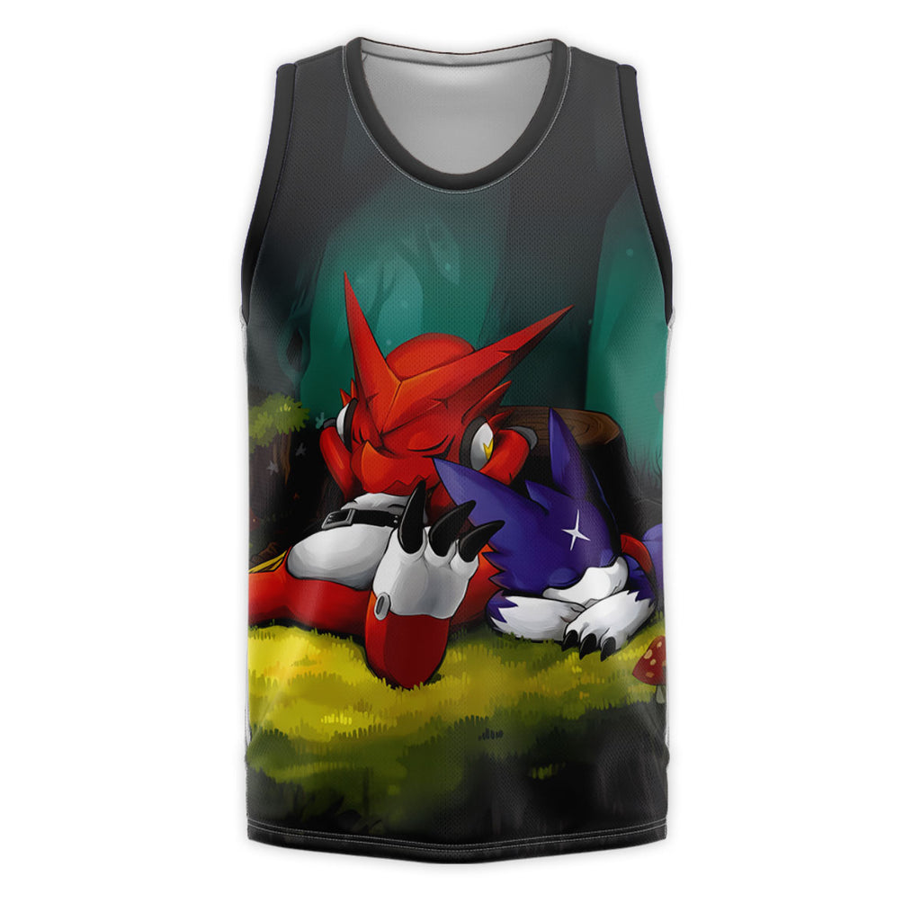 Digimon Adventure Shoutmon Veemon Sleeping Together Anime Apparel