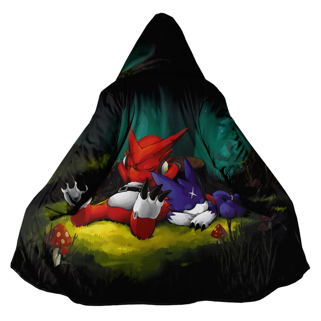 Digimon Adventure Shoutmon Veemon Sleeping Together Anime Apparel