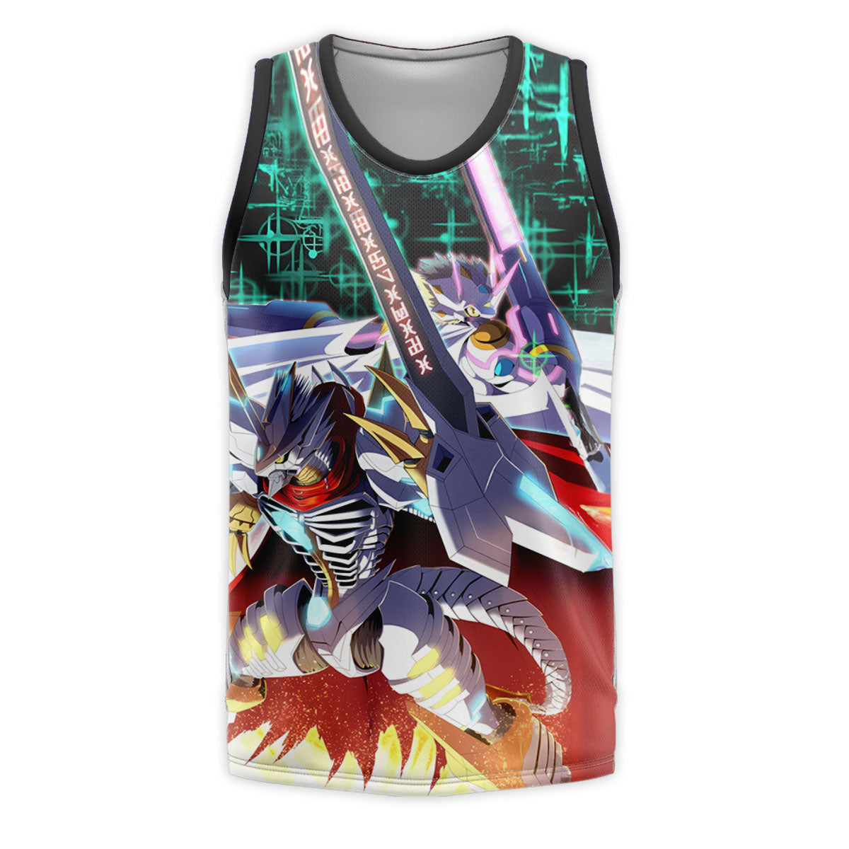 Digimon Adventure Siriusmon Standing Holding Red Sword Anime Apparel