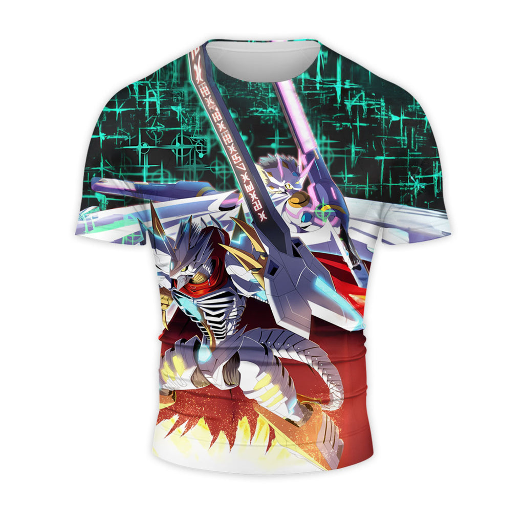 Digimon Adventure Siriusmon Standing Holding Red Sword Anime Apparel