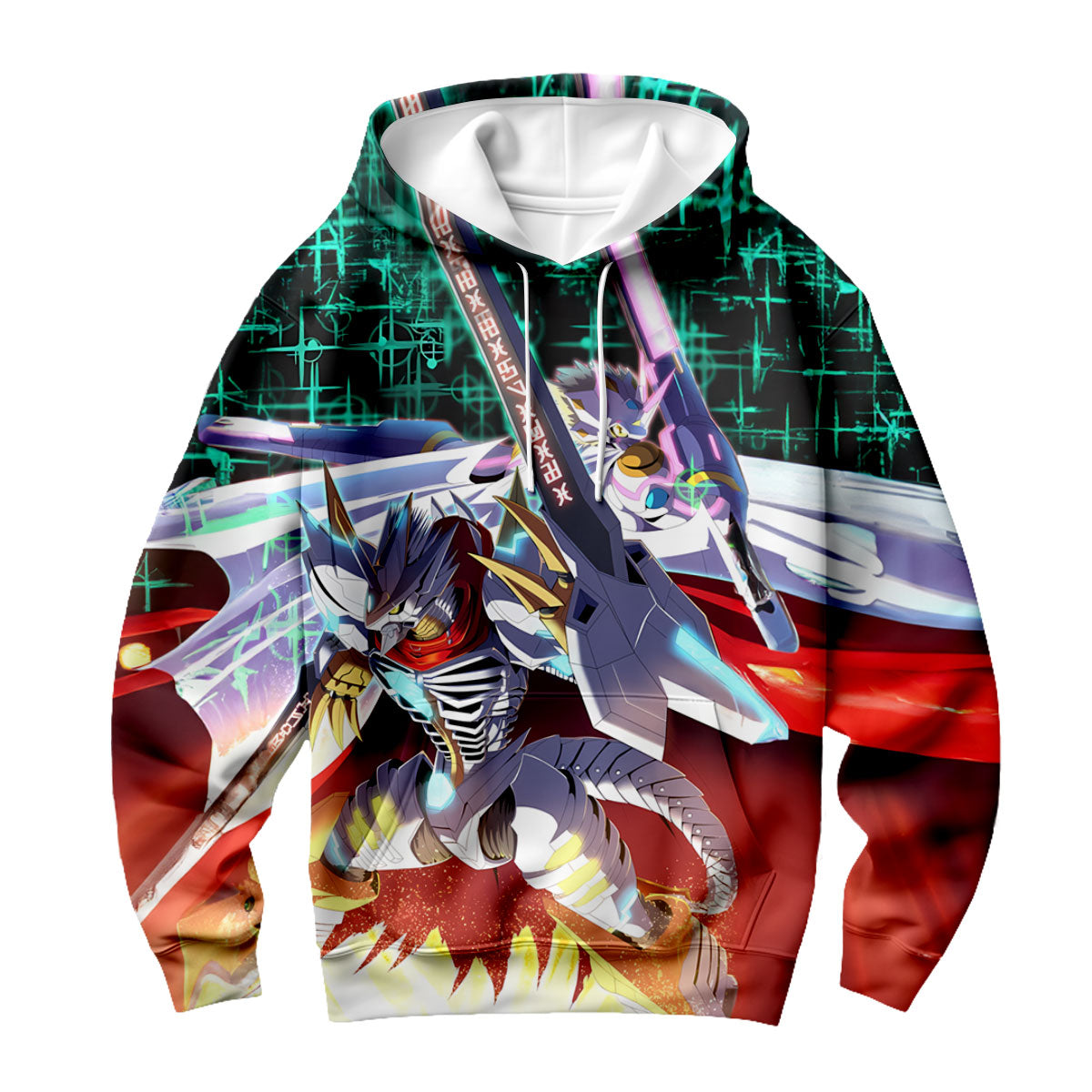 Digimon Adventure Siriusmon Standing Holding Red Sword Anime Apparel