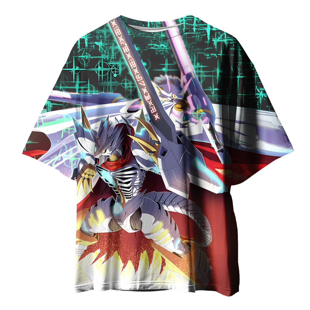 Digimon Adventure Siriusmon Standing Holding Red Sword Anime Apparel