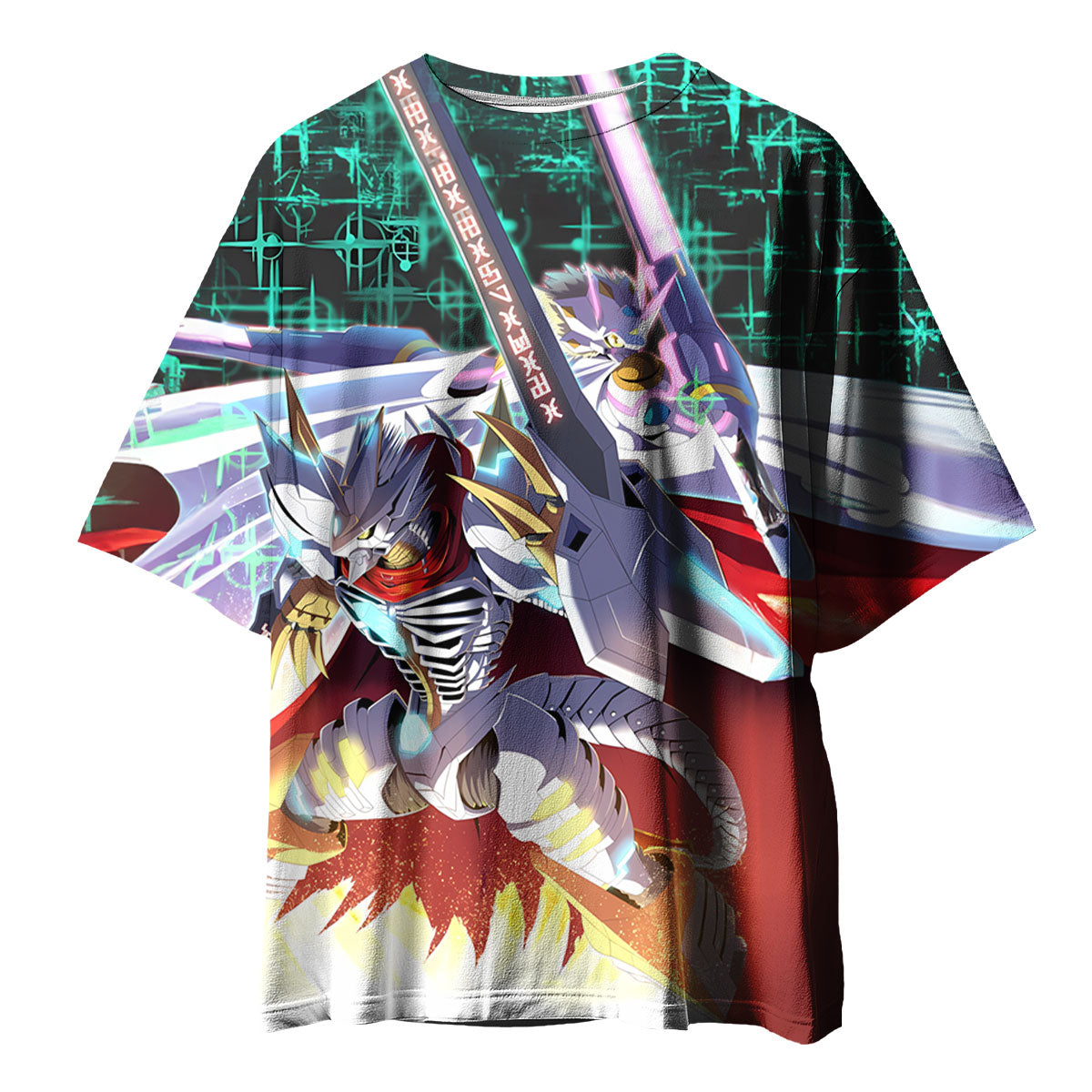 Digimon Adventure Siriusmon Standing Holding Red Sword Anime Apparel