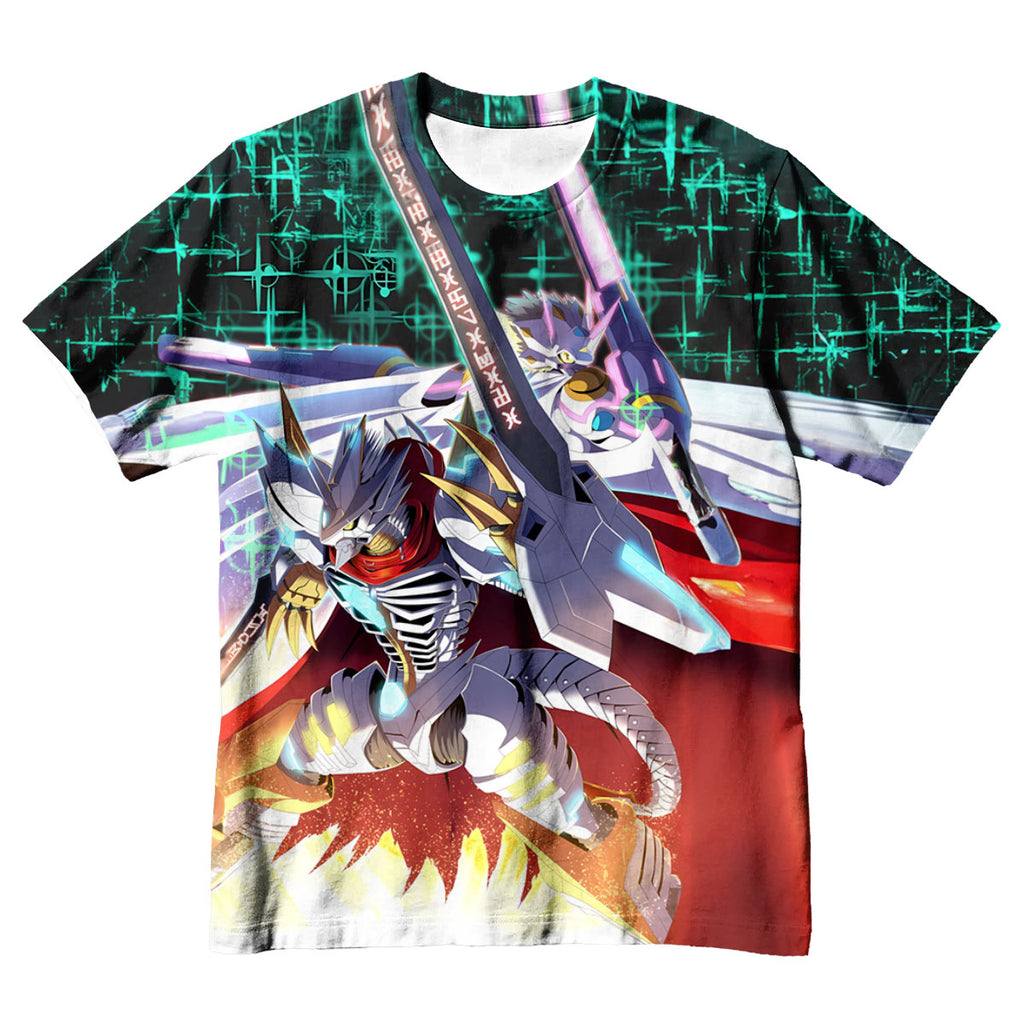 Digimon Adventure Siriusmon Standing Holding Red Sword Anime Apparel