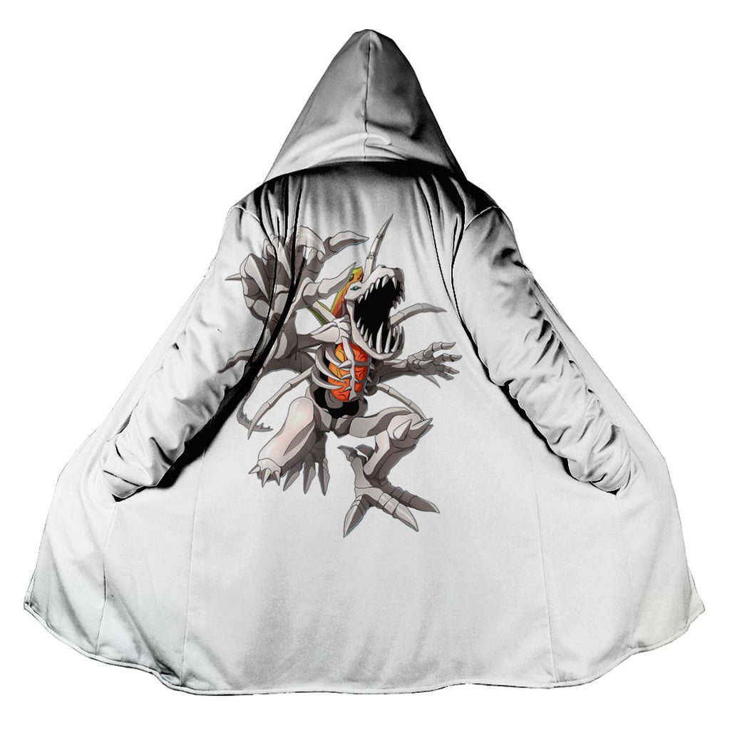 Digimon Adventure Skullgreymon Standing With Open Mouth White Anime Apparel