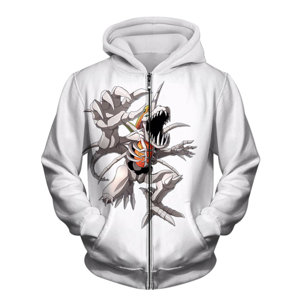 Digimon Adventure Skullgreymon Standing With Open Mouth White Anime Apparel