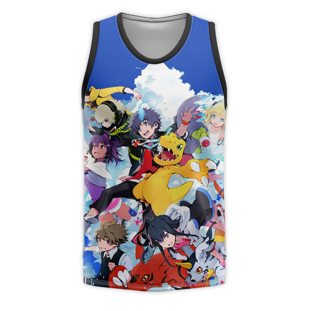 Digimon Adventure Sky Guardians In Azure Battle Formation Anime Apparel