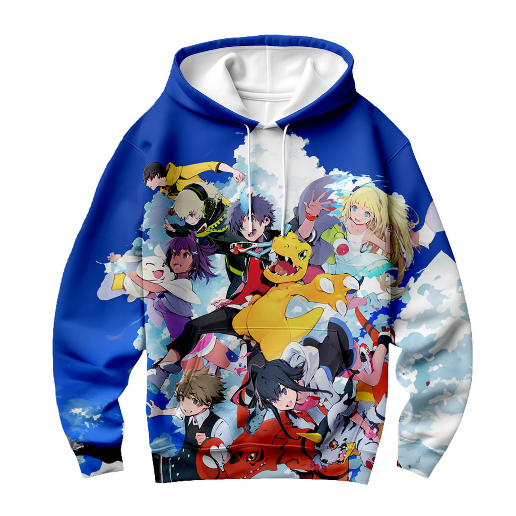 Digimon Adventure Sky Guardians In Azure Battle Formation Anime Apparel
