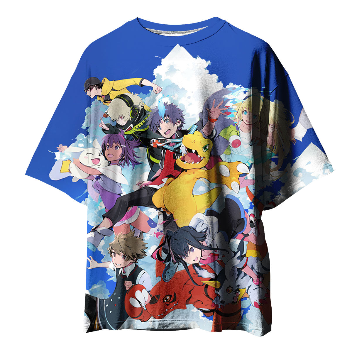 Digimon Adventure Sky Guardians In Azure Battle Formation Anime Apparel