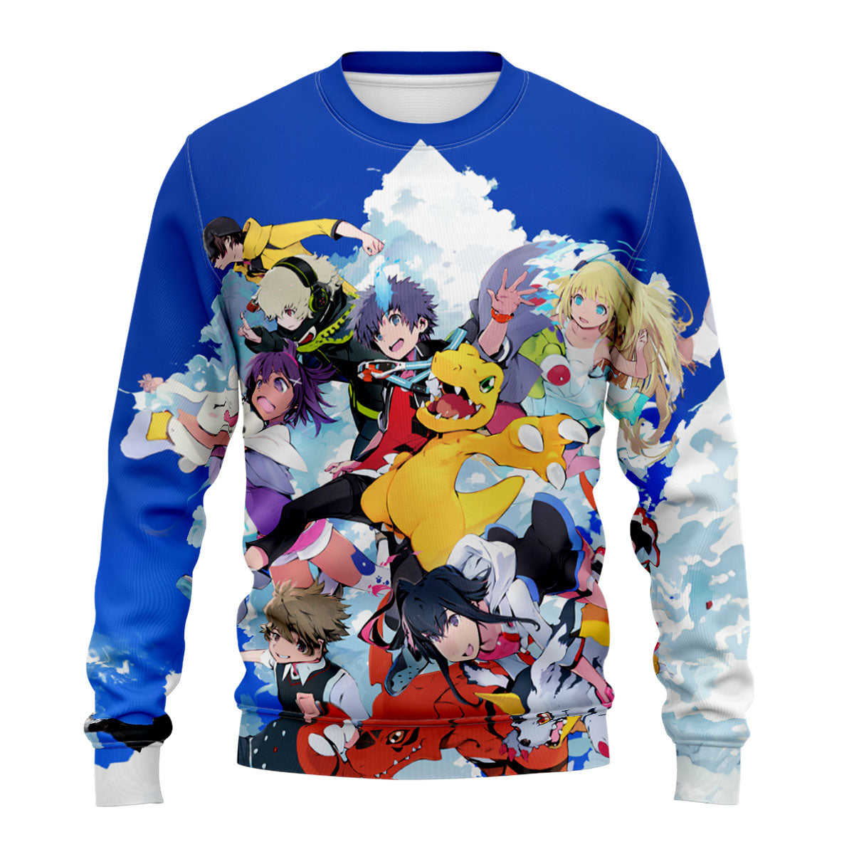 Digimon Adventure Sky Guardians In Azure Battle Formation Anime Apparel