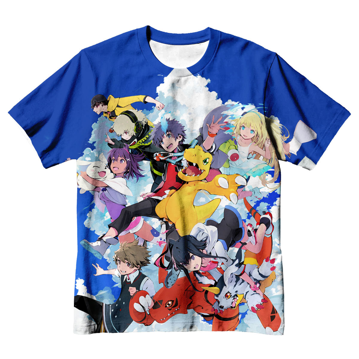Digimon Adventure Sky Guardians In Azure Battle Formation Anime Apparel
