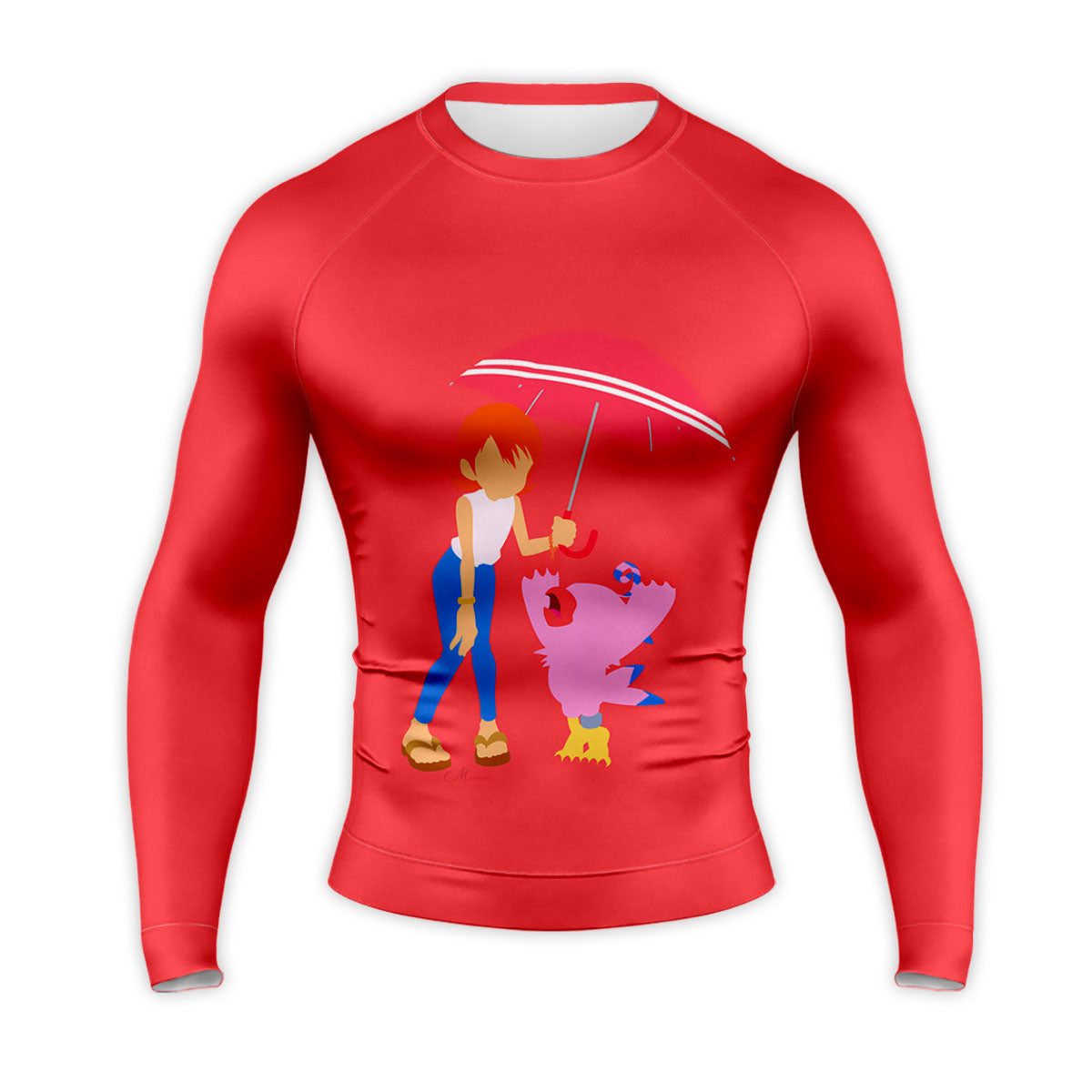 Digimon Adventure Sora And Biyomon In Red Anime Apparel