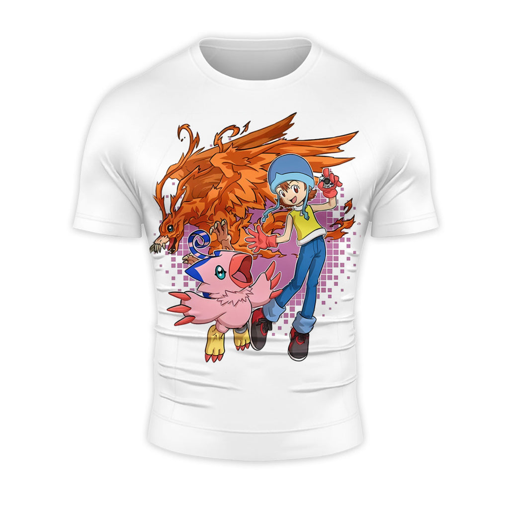 Digimon Adventure Sora And Biyomon Partners Battling Together Anime Apparel