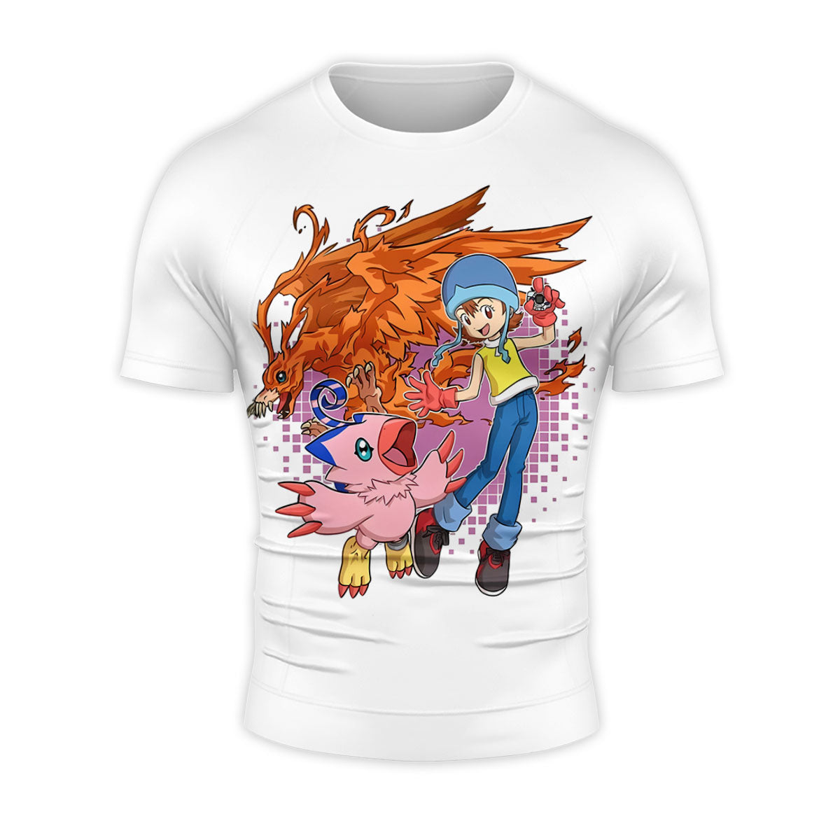 Digimon Adventure Sora And Biyomon Partners Battling Together Anime Apparel
