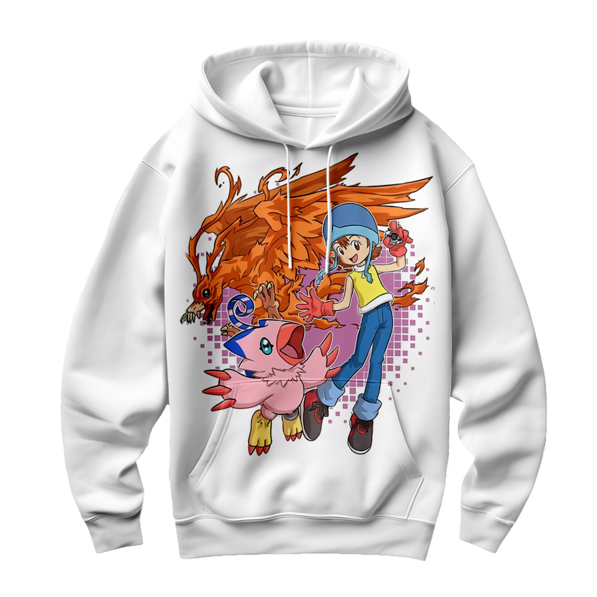 Digimon Adventure Sora And Biyomon Partners Battling Together Anime Apparel