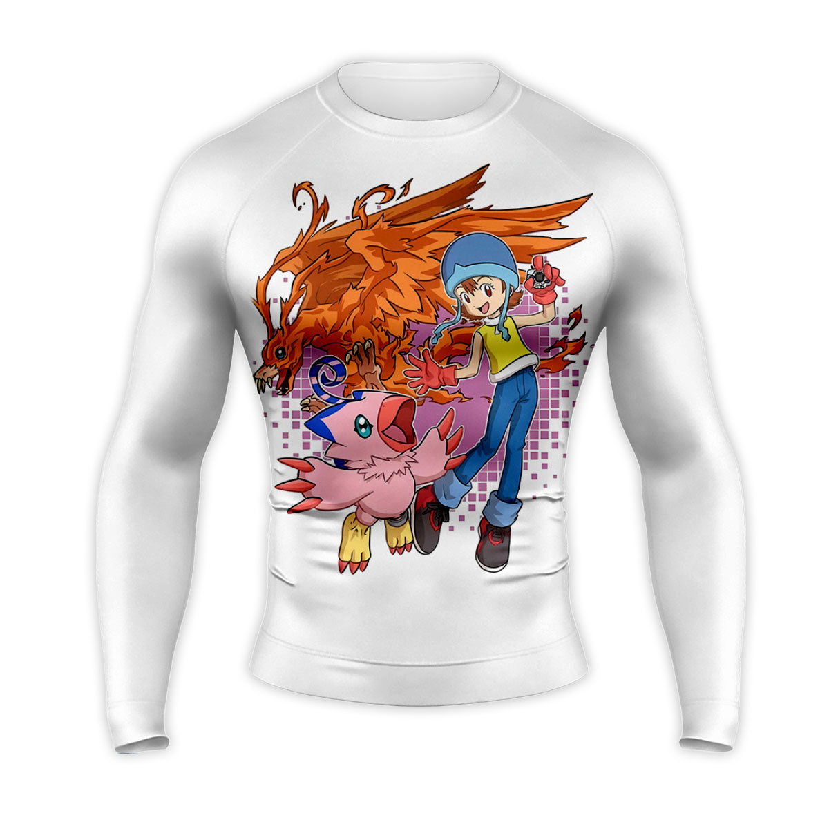 Digimon Adventure Sora And Biyomon Partners Battling Together Anime Apparel