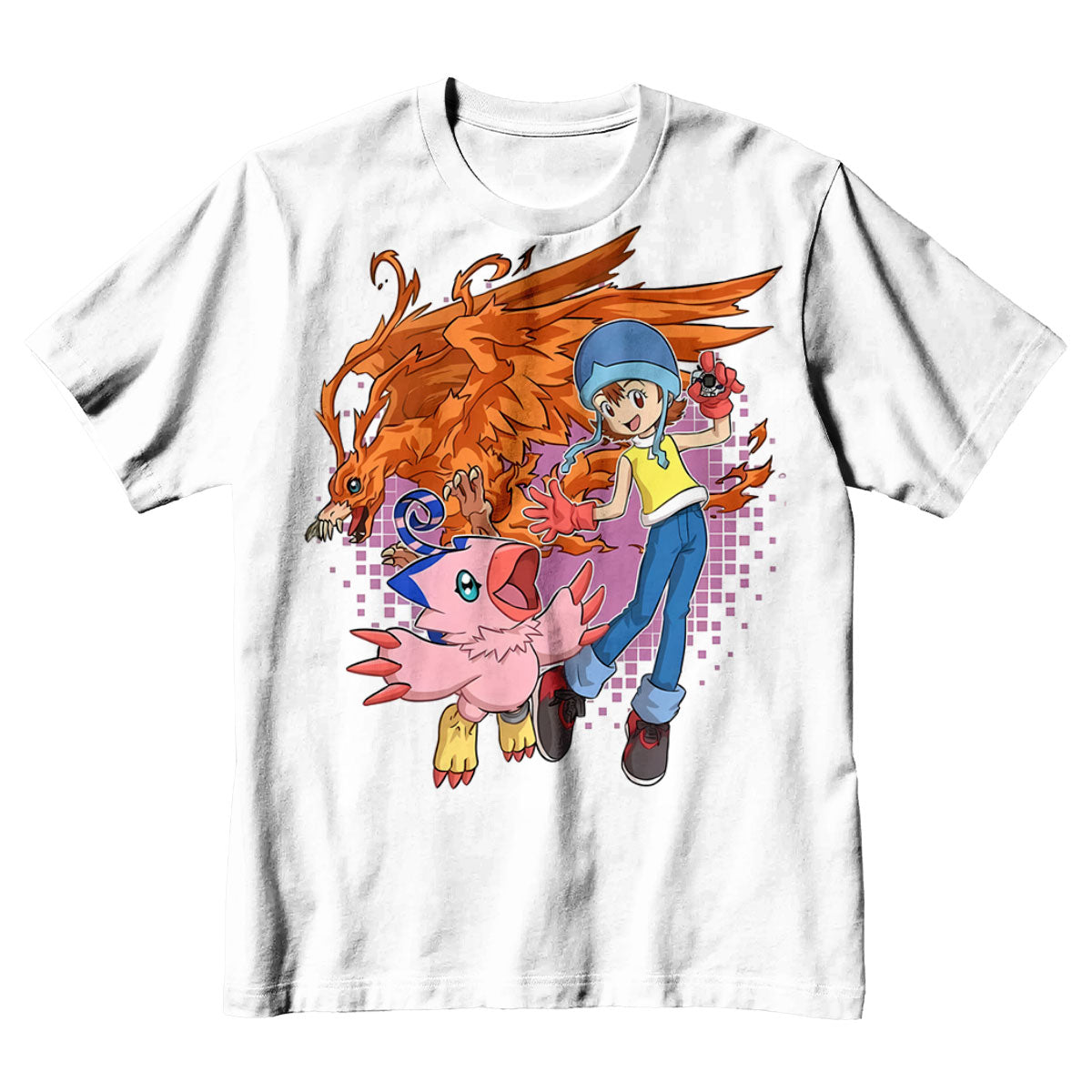 Digimon Adventure Sora And Biyomon Partners Battling Together Anime Apparel