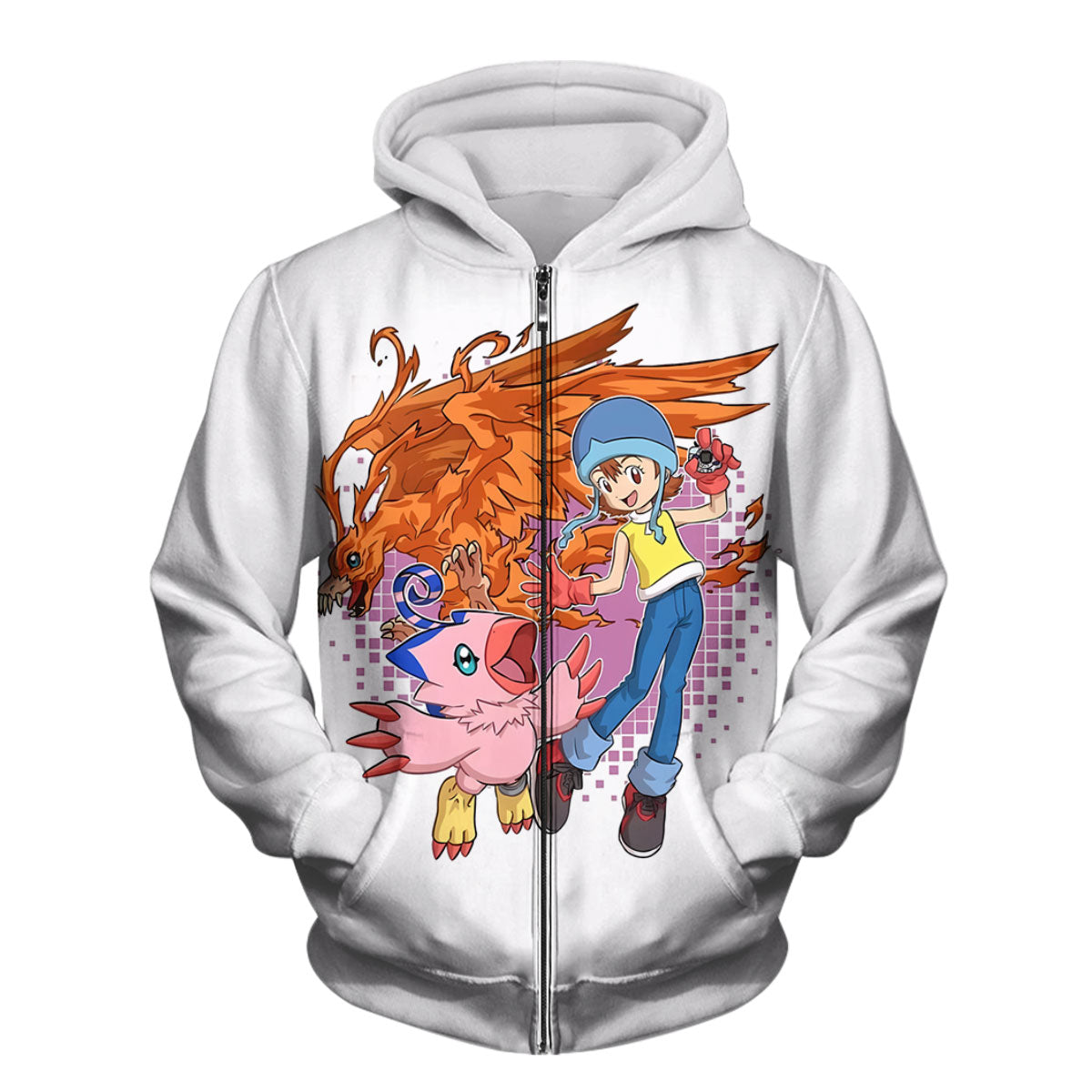 Digimon Adventure Sora And Biyomon Partners Battling Together Anime Apparel