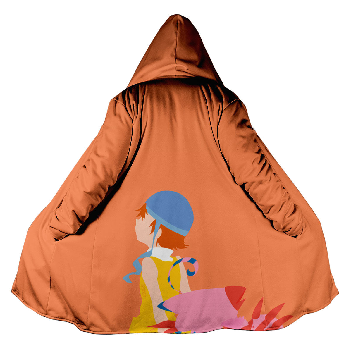Digimon Adventure Sora Takenouchi And Biyomon Orange Side View Anime Apparel