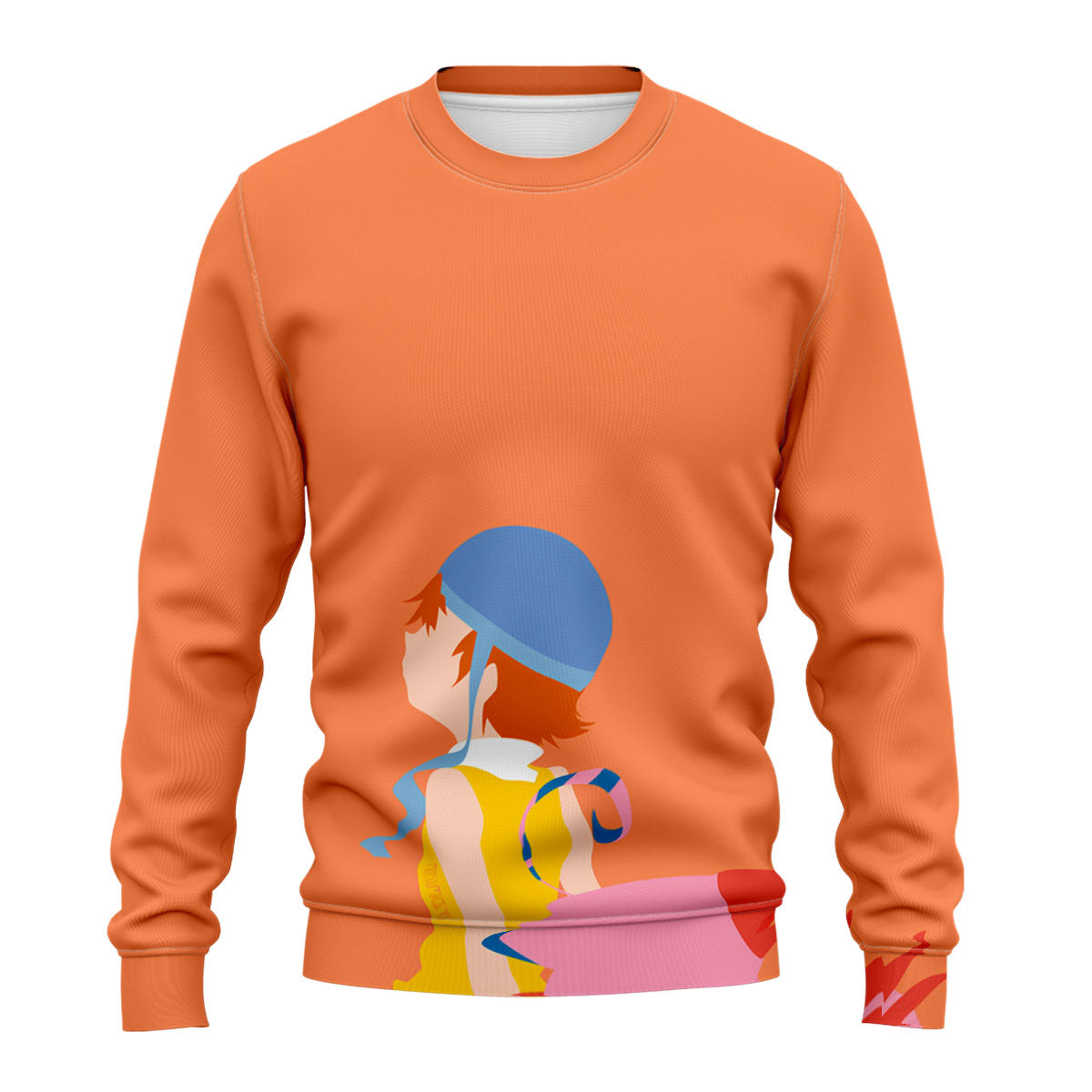 Digimon Adventure Sora Takenouchi And Biyomon Orange Side View Anime Apparel