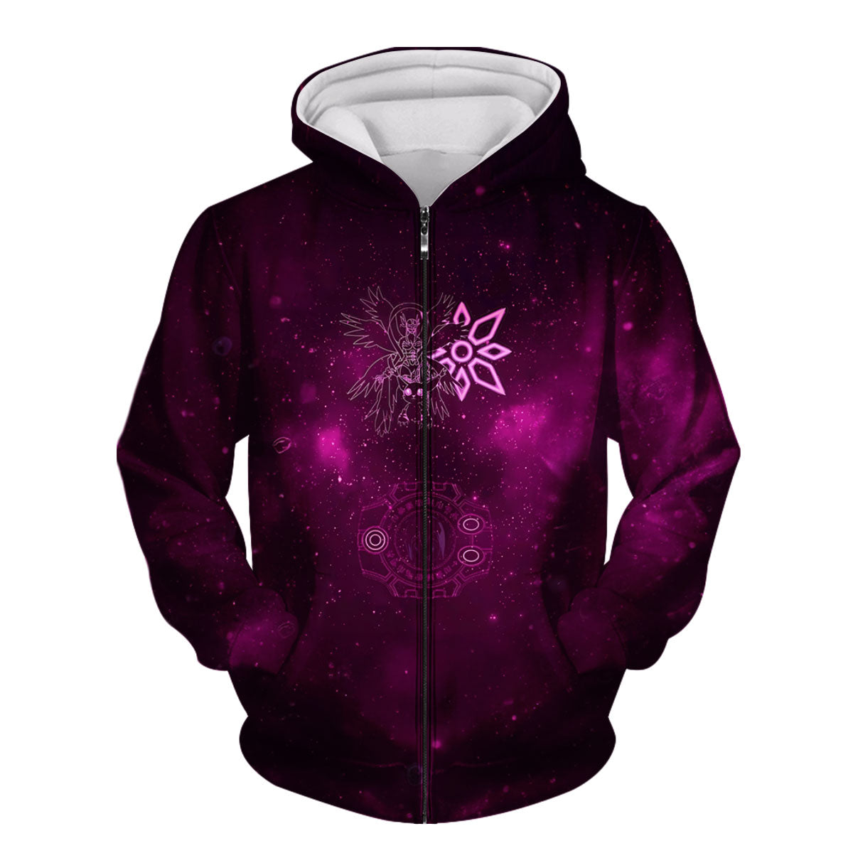 Digimon Adventure Space Angewomon Glowing Radiant Emblem Anime Apparel