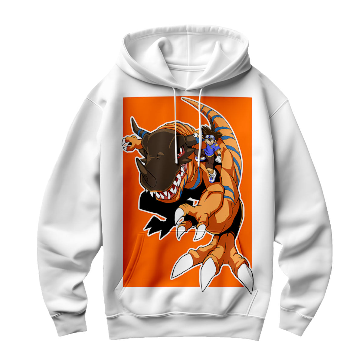 Digimon Adventure Tai Riding Orange Greymon Anime Apparel