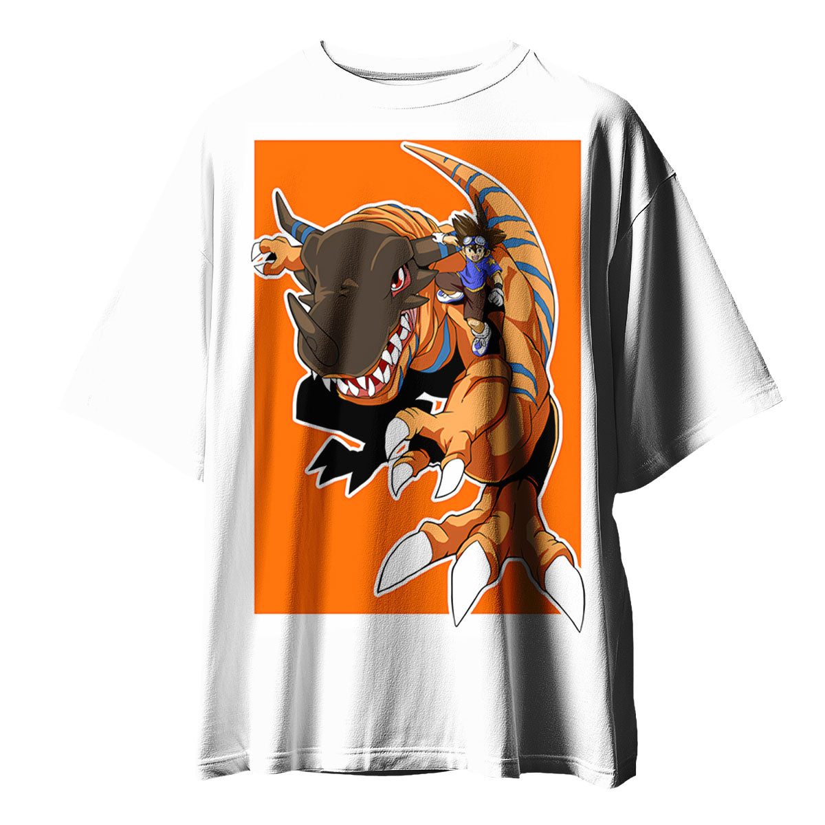 Digimon Adventure Tai Riding Orange Greymon Anime Apparel