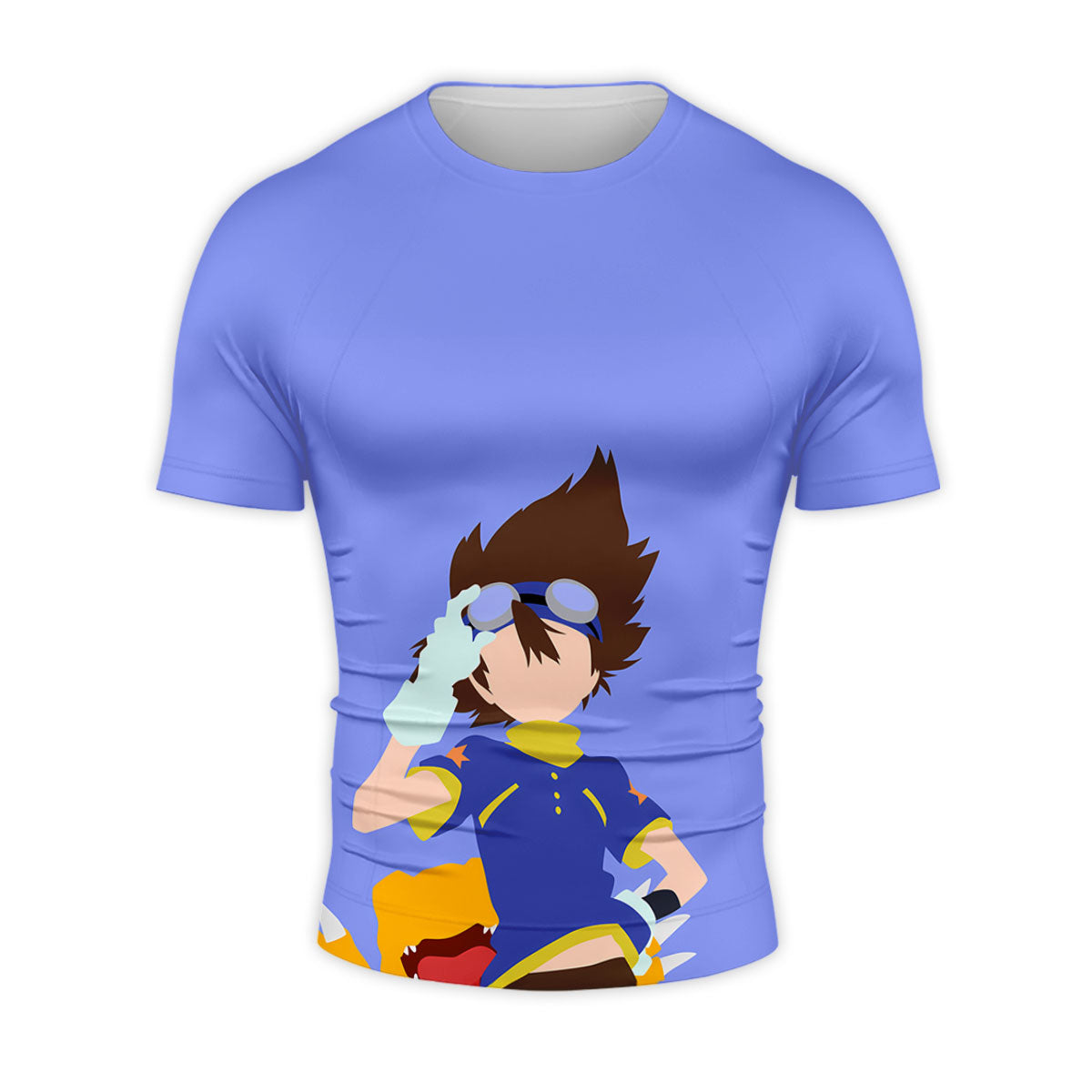 Digimon Adventure Tai Standing In Blue Attire Anime Apparel