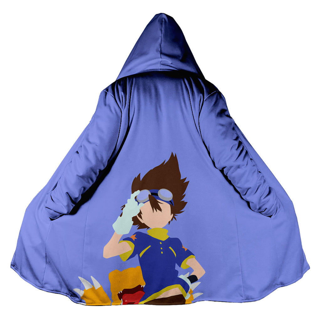 Digimon Adventure Tai Standing In Blue Attire Anime Apparel