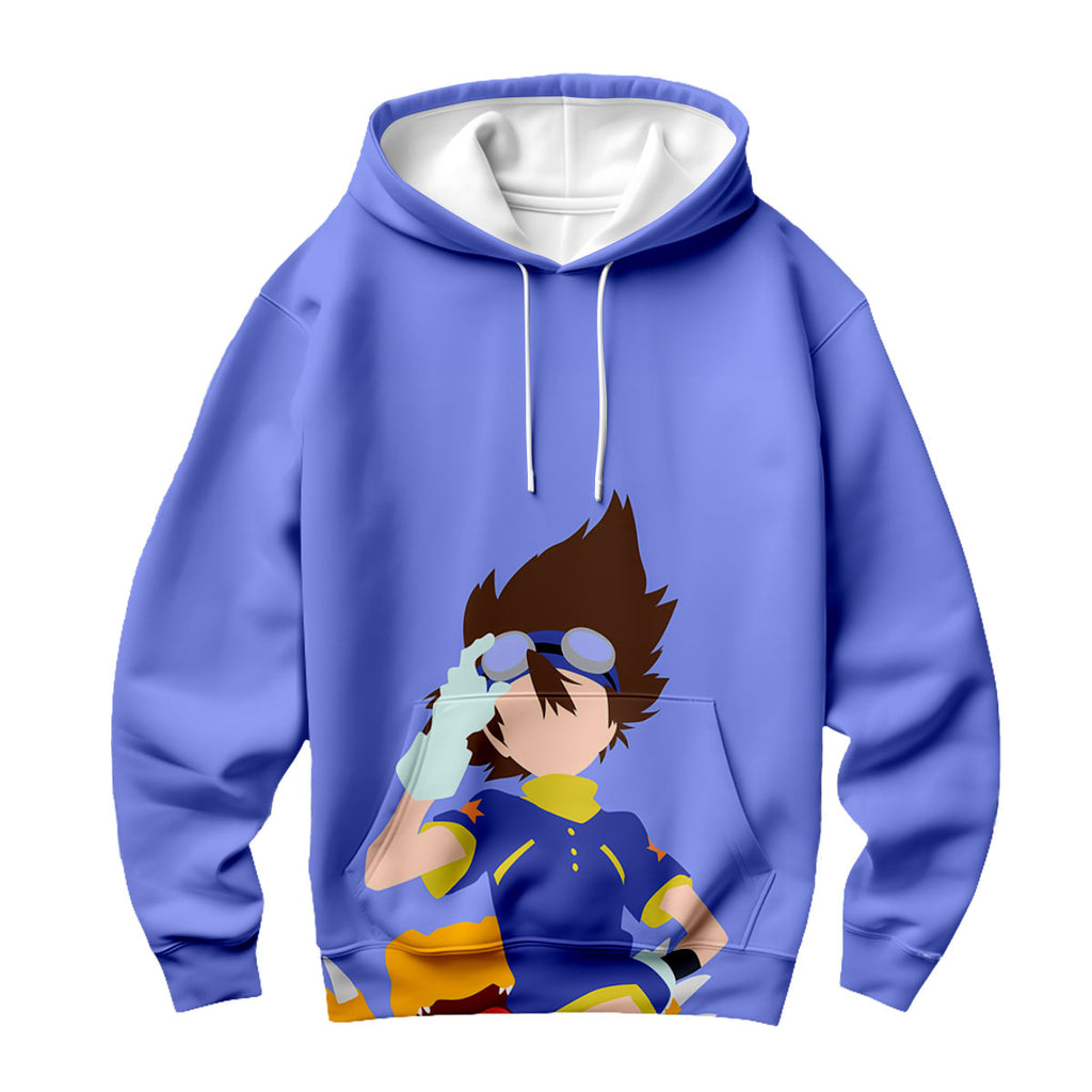 Digimon Adventure Tai Standing In Blue Attire Anime Apparel