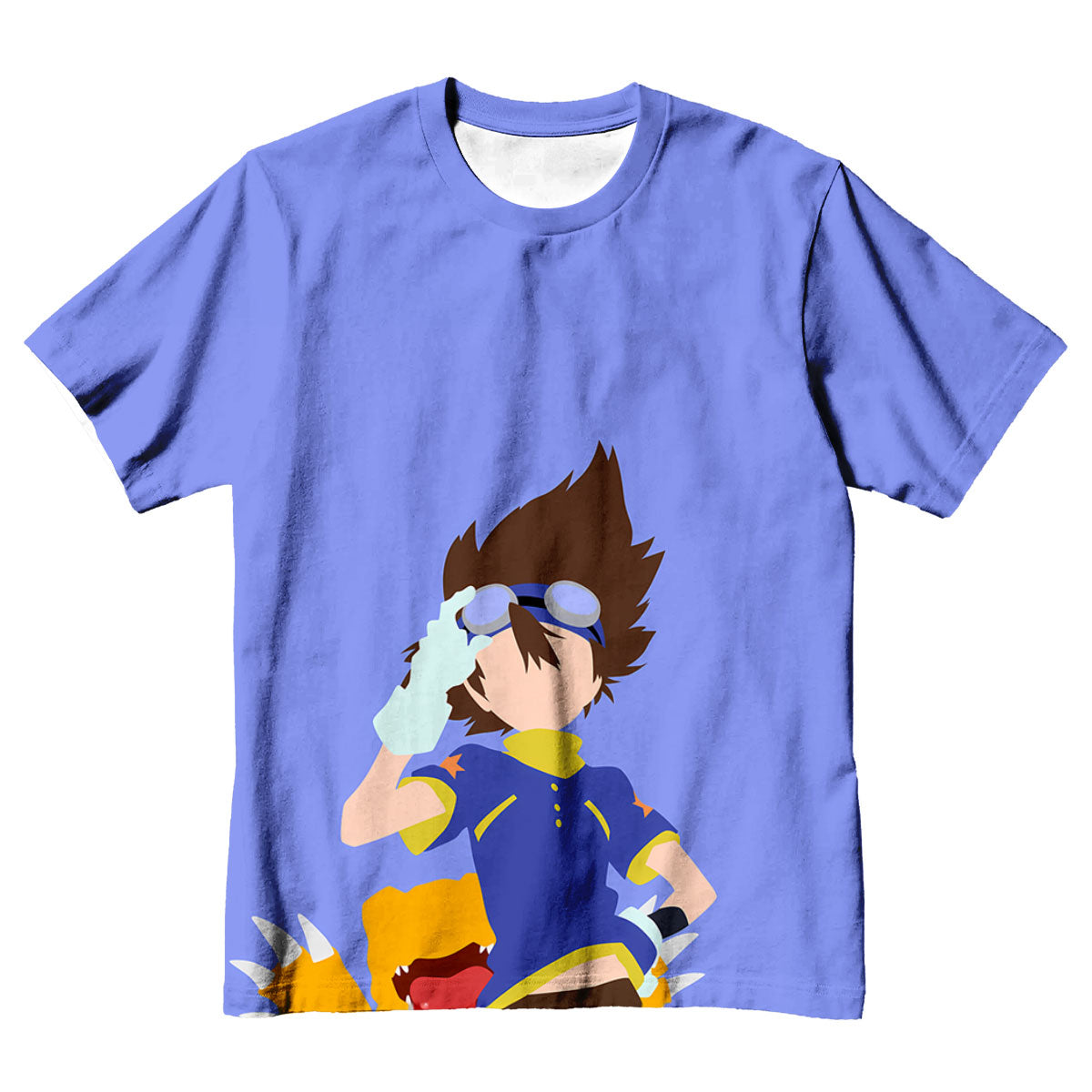 Digimon Adventure Tai Standing In Blue Attire Anime Apparel
