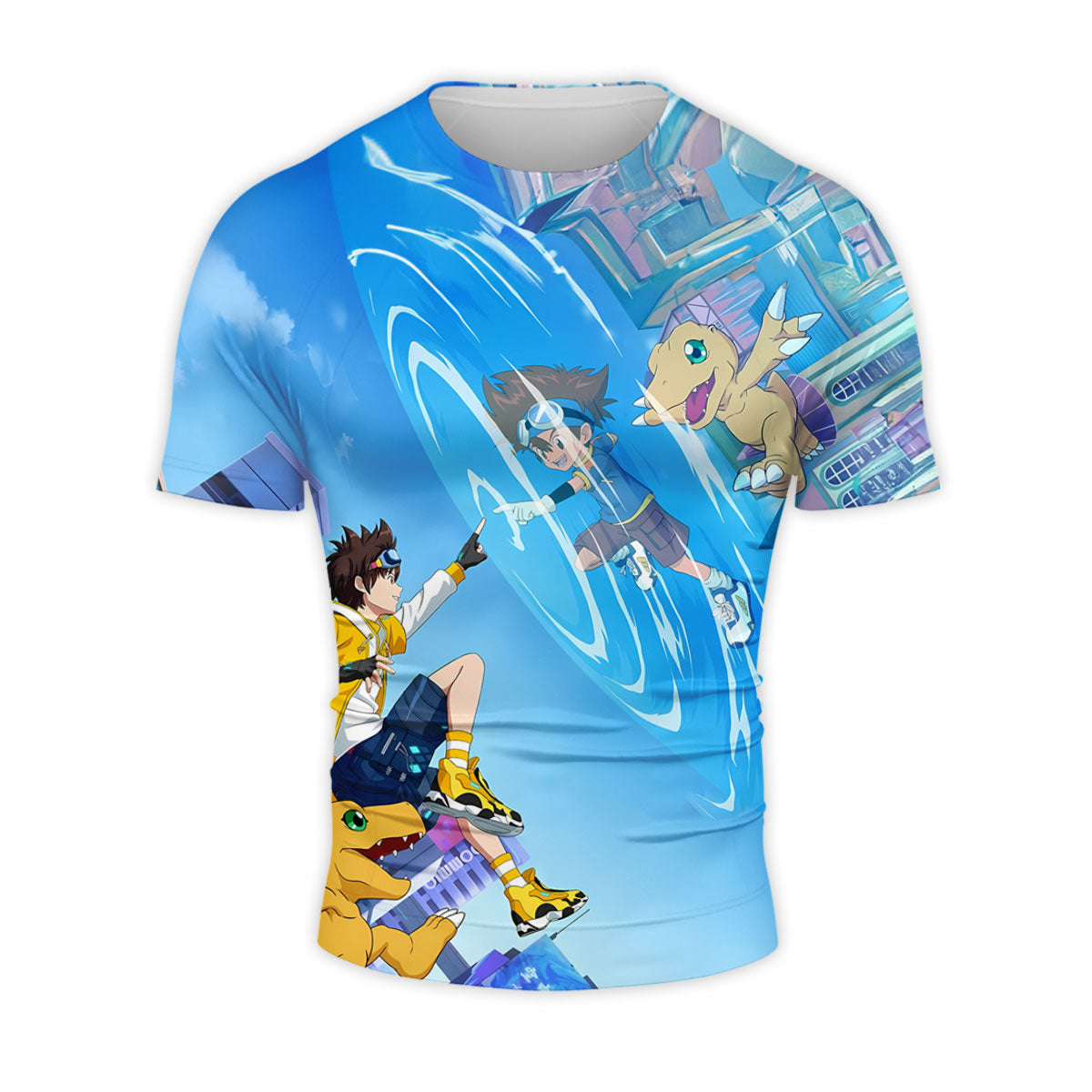 Digimon Adventure Taichi Agumon Blue Player Anime Apparel
