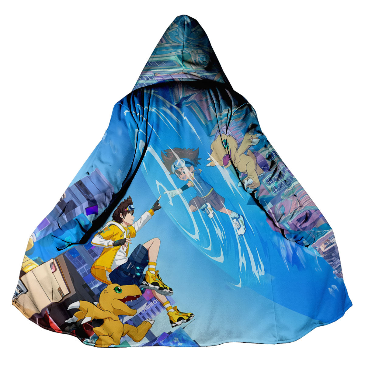 Digimon Adventure Taichi Agumon Blue Player Anime Apparel