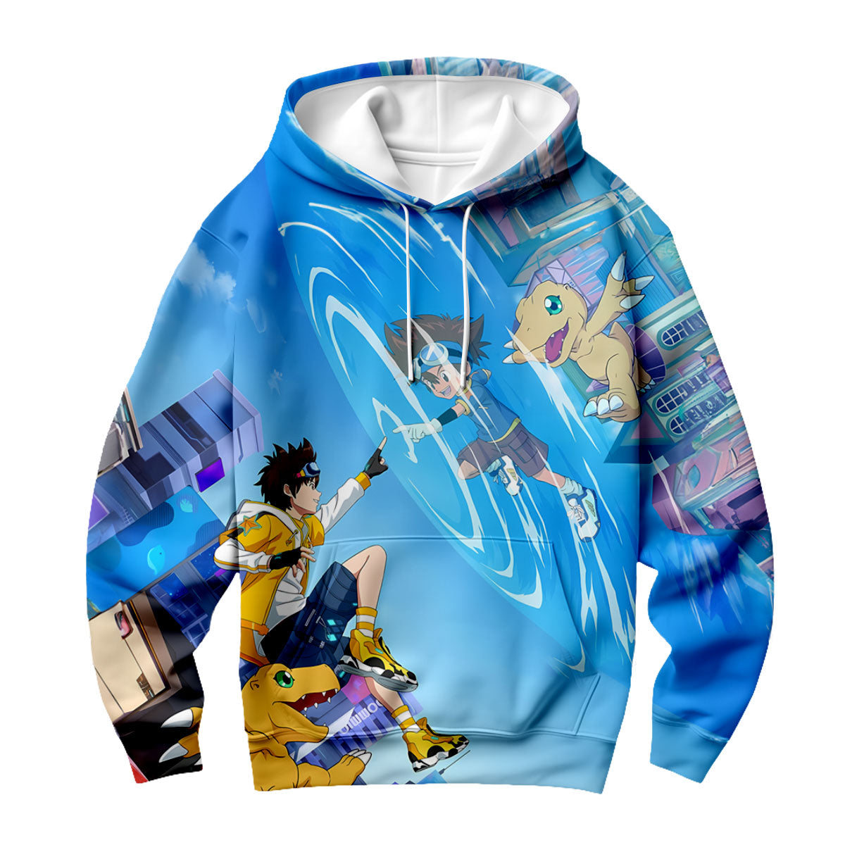 Digimon Adventure Taichi Agumon Blue Player Anime Apparel