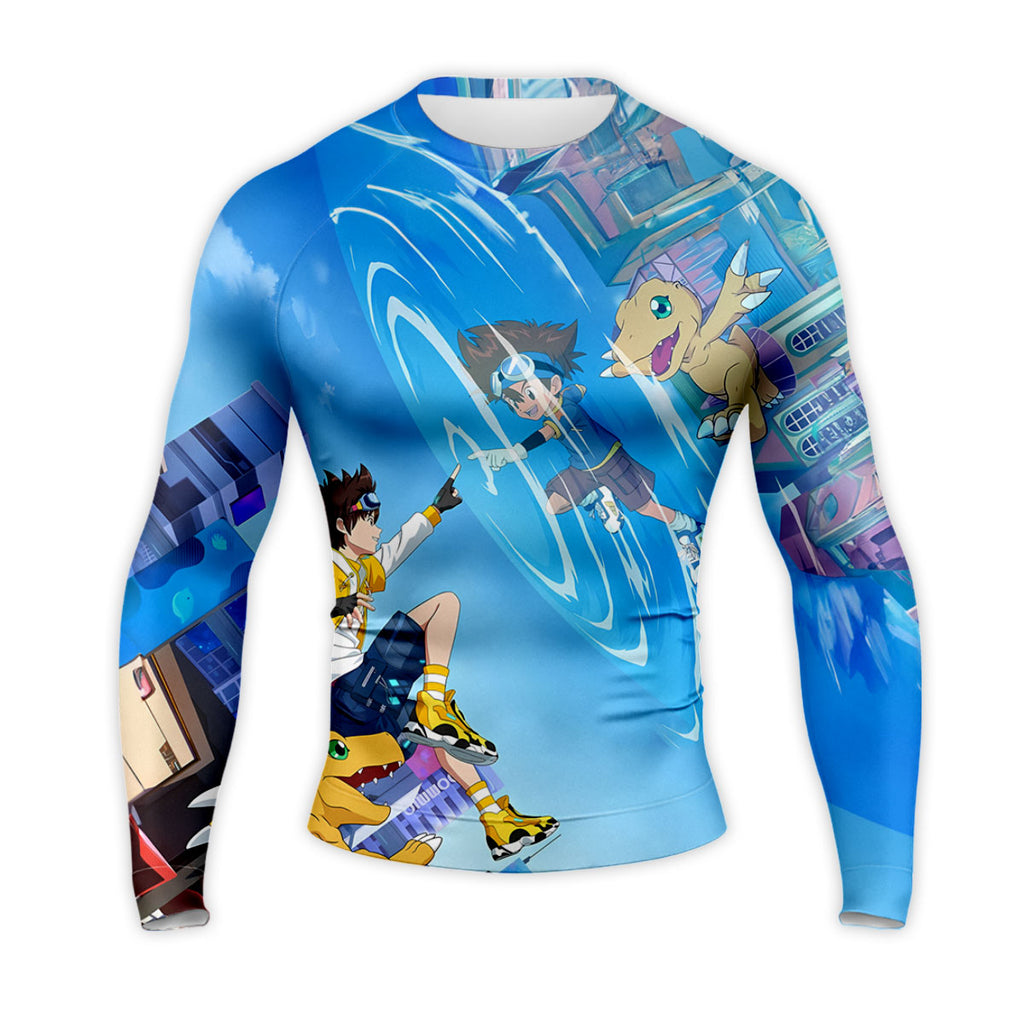 Digimon Adventure Taichi Agumon Blue Player Anime Apparel