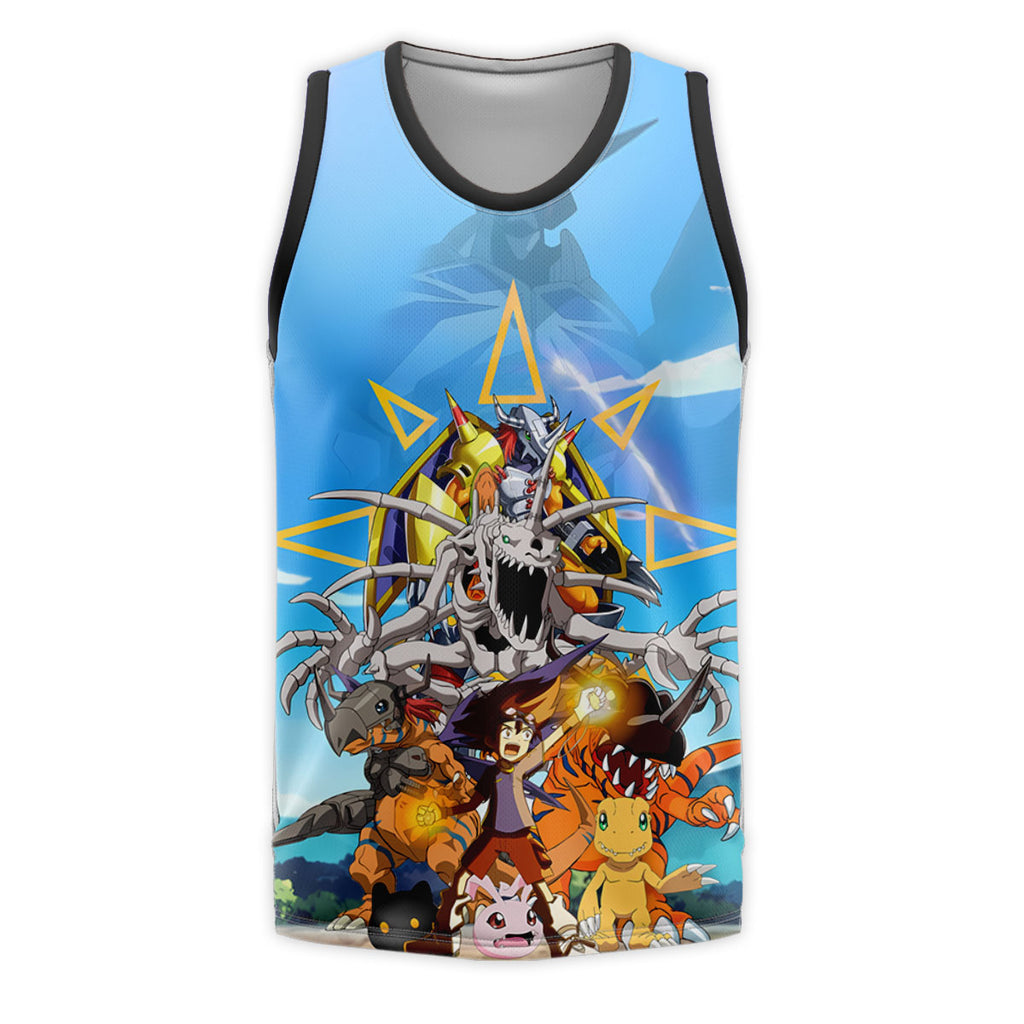 Digimon Adventure Taichi Agumon Evolving In Digital Energy Field Anime Apparel