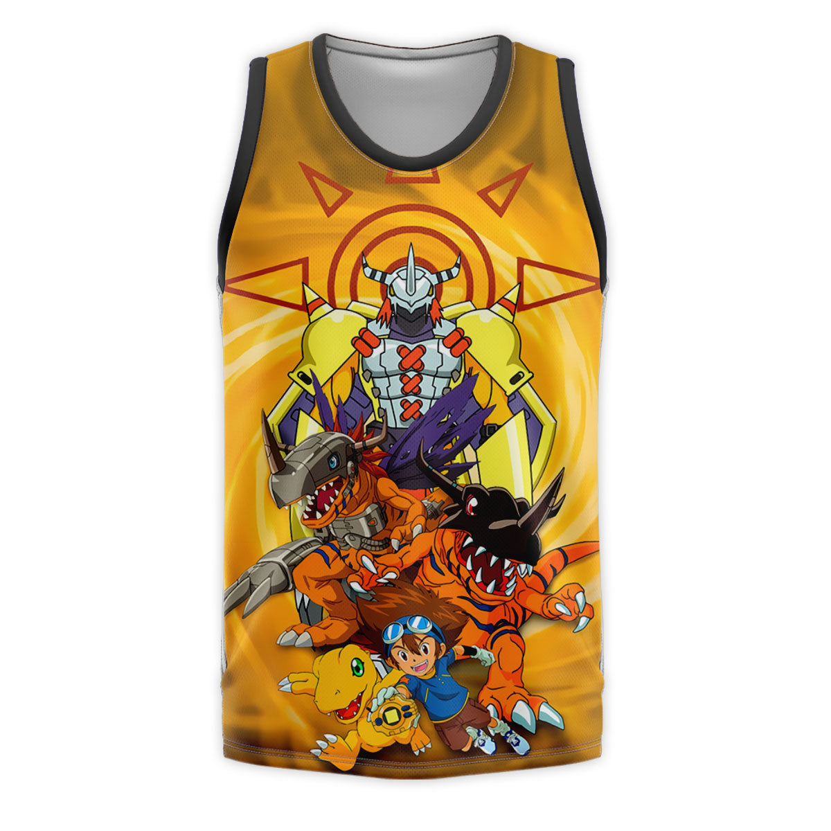 Digimon Adventure Taichi And Agumon Evolving During Battle Anime Apparel