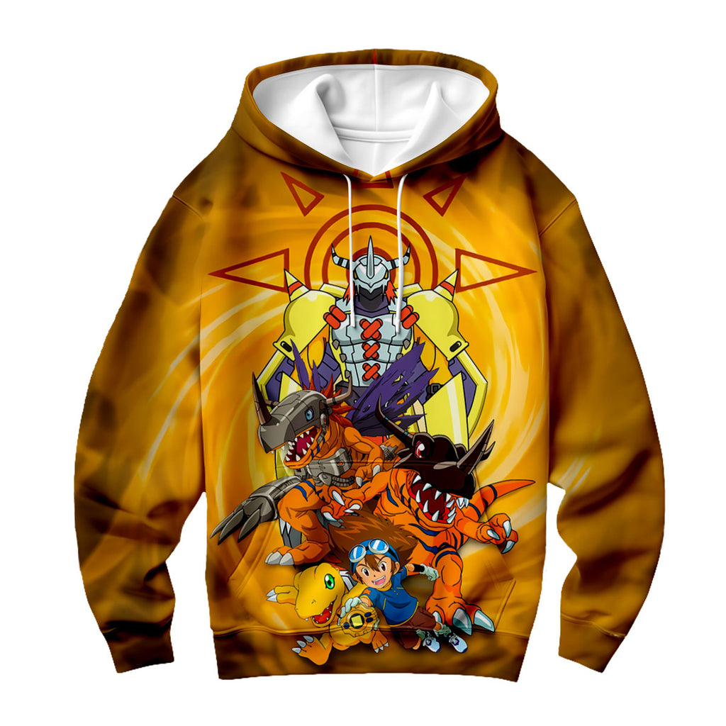 Digimon Adventure Taichi And Agumon Evolving During Battle Anime Apparel