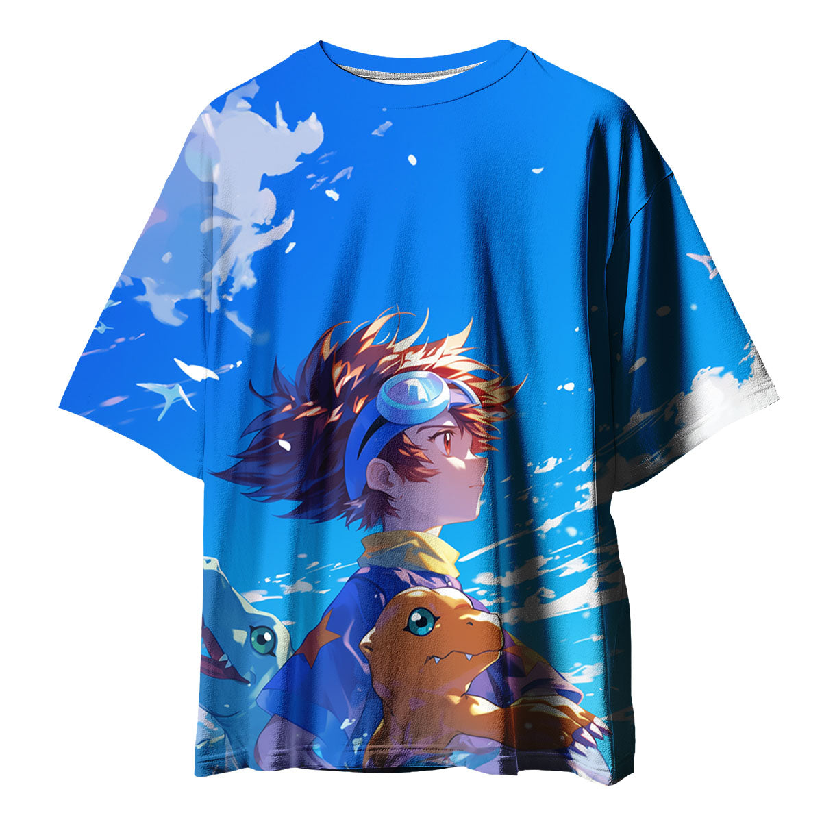 Digimon Adventure Taichi And Agumon Looking Up At Starry Sky Anime Apparel