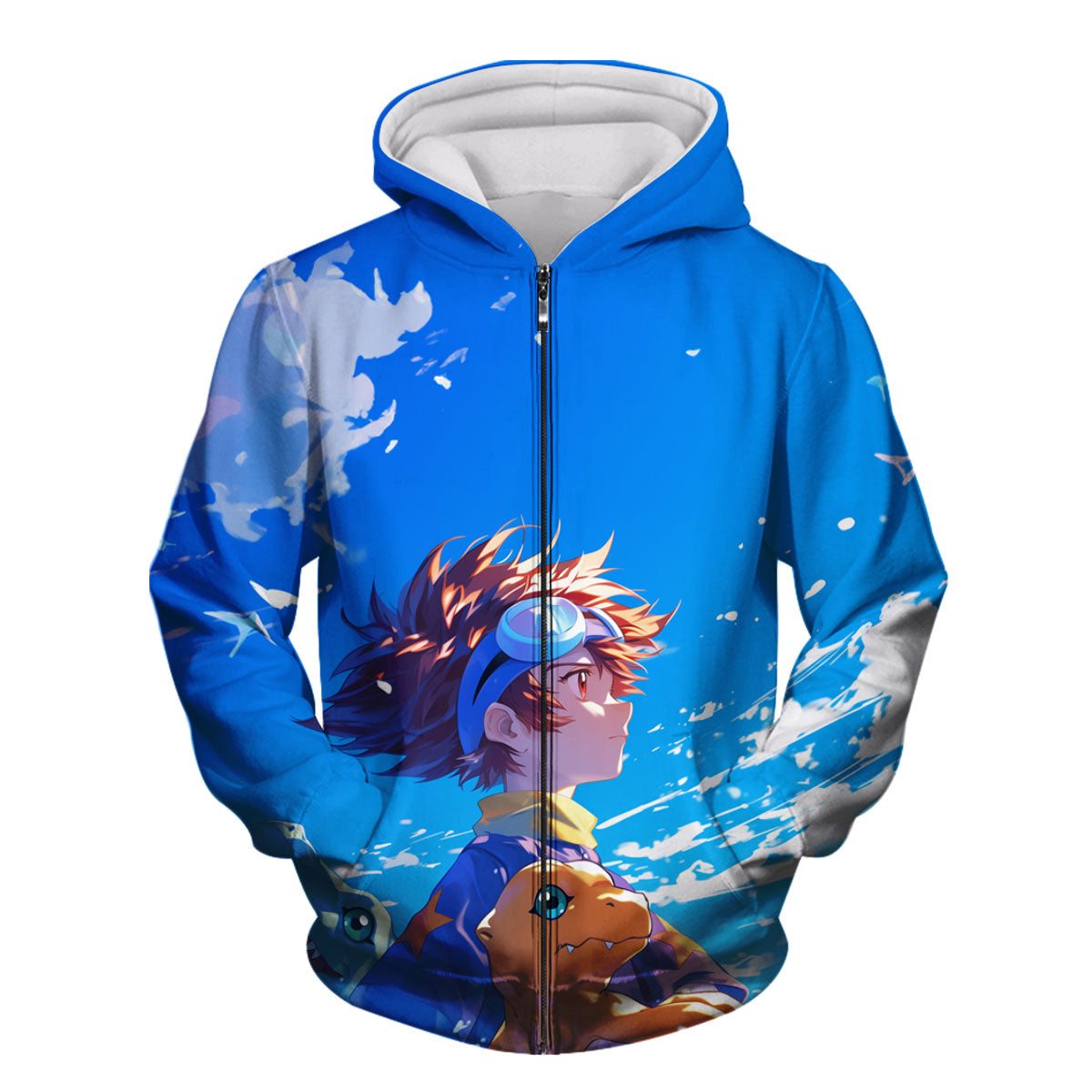 Digimon Adventure Taichi And Agumon Looking Up At Starry Sky Anime Apparel