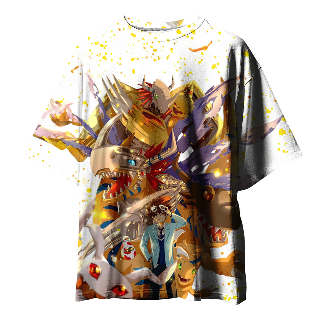 Digimon Adventure Taichi With Digimon In Colorful World Digimon Adventure Anime Apparel