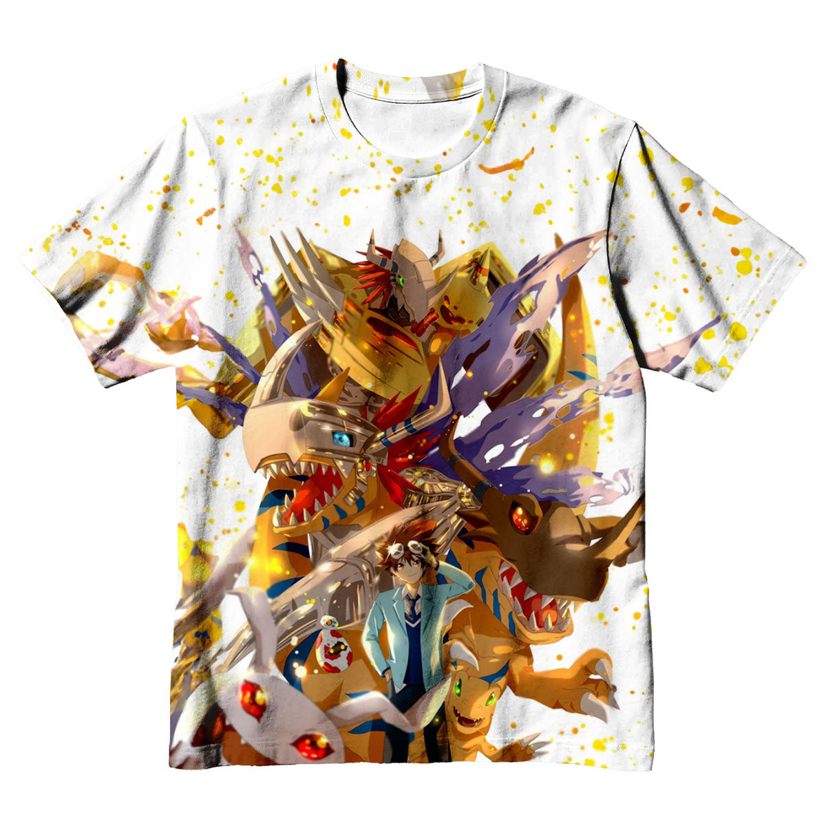 Digimon Adventure Taichi With Digimon In Colorful World Digimon Adventure Anime Apparel
