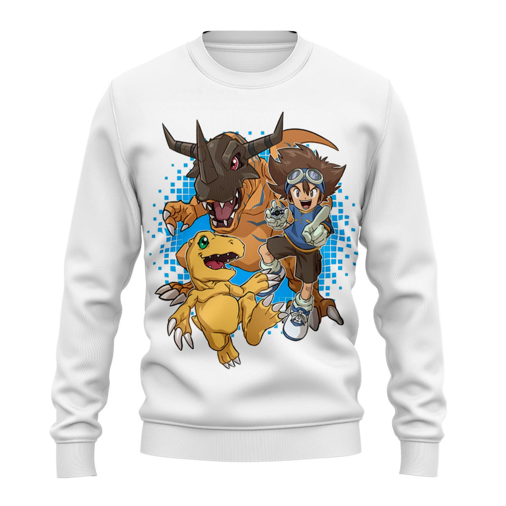 Digimon Adventure Taichi With Friends In Blue Anime Apparel